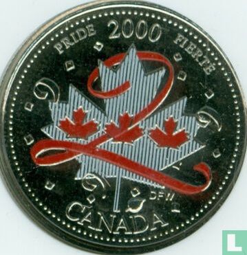 Canada 25 cents 2000 (gekleurd) "Pride" - Afbeelding 1