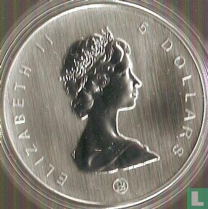 Canada 5 dollars 2008 (PROOF) "20th anniversary Maple Leaf" - Afbeelding 2