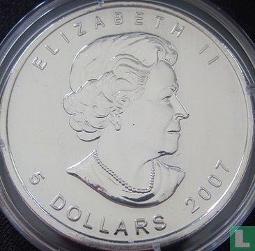 Canada 5 dollars 2007 (silver - coloured) - Image 1