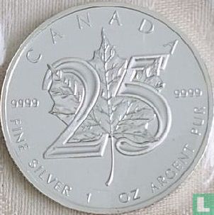 Canada 5 dollars 2013 (kleurloos) "25th anniversary Maple Leaf" - Afbeelding 2