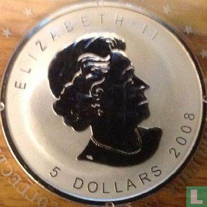 Canada 5 dollars 2008 (PROOF - met F12 privy merk) - Afbeelding 1