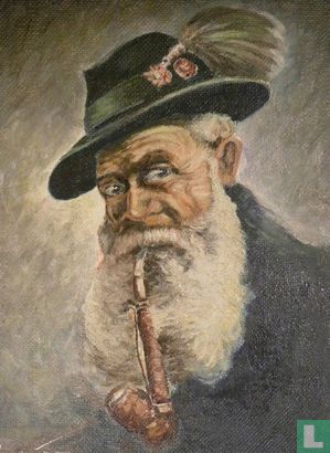 Bavarian smoking pipe - Afbeelding 1