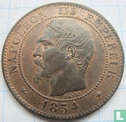 Frankrijk 2 centimes 1854 (BB) - Afbeelding 1