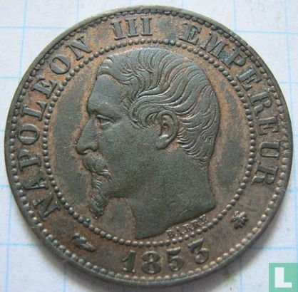 Frankrijk 5 centimes 1853 (BB) - Afbeelding 1