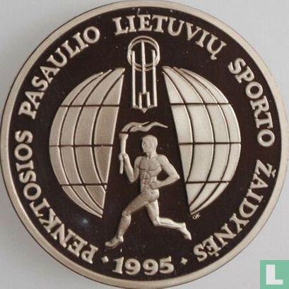 Litouwen 10 litu 1995 (PROOF) "5th World Lithuanians Sport Games" - Afbeelding 1