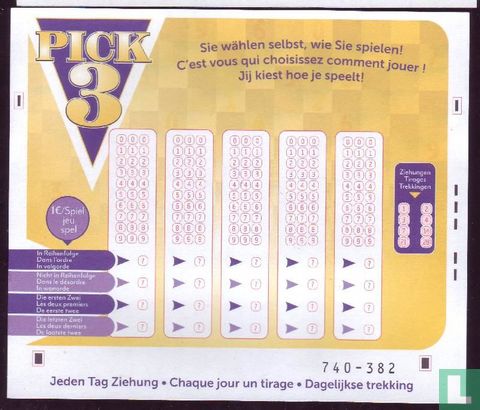 Pick 3 (Belgique) - Image 1