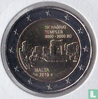 Malta 2 euro 2019 (met muntteken) "Ta' Hagrat temples" - Afbeelding 1