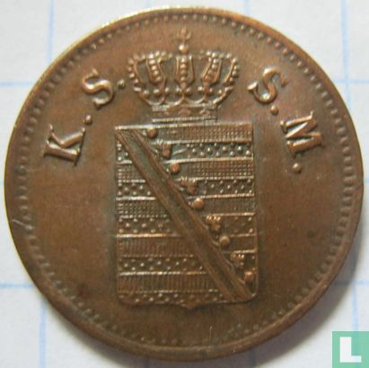 Saxony-Albertine 1 pfennig 1852 - Image 2