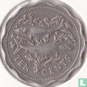 Bahamas 10 cents 1980 - Image 2