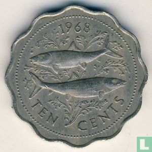 Bahama's 10 cents 1968 - Afbeelding 1