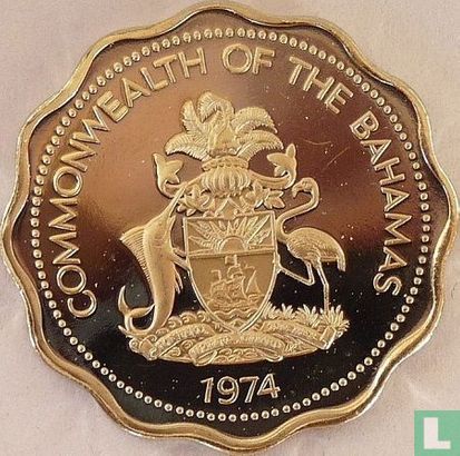 Bahamas 10 cents 1974 (PROOF) - Image 1