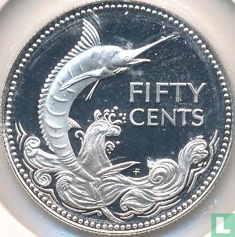 Bahamas 50 cents 1975 (PROOF) - Image 2