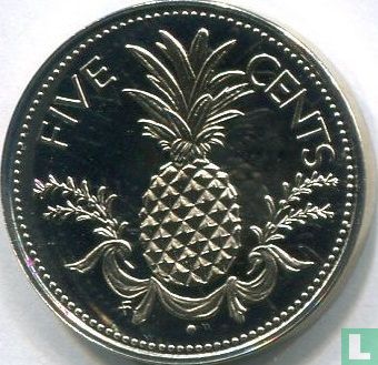 Bahamas 5 cents 1974 - Image 2