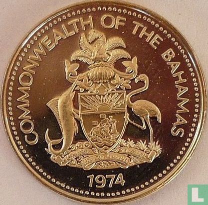 Bahamas 5 cents 1974 (PROOF) - Image 1