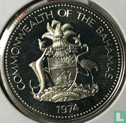 Bahama's 50 cents 1974 - Afbeelding 1