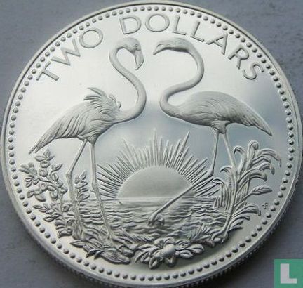 Bahama's 2 dollars 1974 - Afbeelding 2