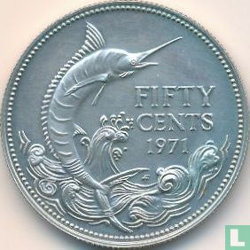 Bahama's 50 cents 1971 - Afbeelding 1