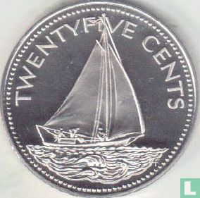Bahamas 25 cents 1974 - Image 2