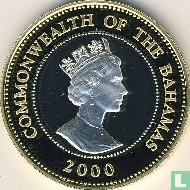 Bahama's 2 dollars 2000 (PROOF) "Queen Mother's centenary" - Afbeelding 1