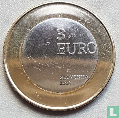 Slovénie 3 euro 2019 "Centenary of Prekmurje rejoining its homeland" - Image 1