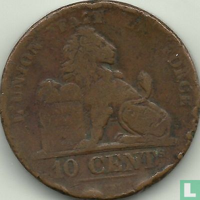 België 10 centimes 1856 - Afbeelding 2