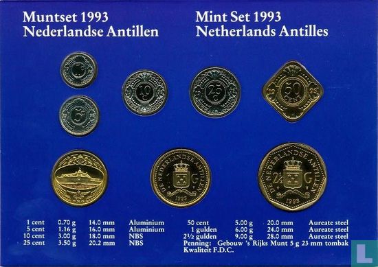 Netherlands Antilles mint set 1993 - Image 2