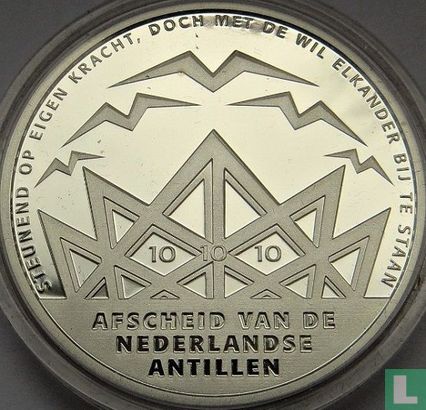 Nederlandse Antillen 10 gulden 2010 (PROOF) "Farewell to the Netherlands Antilles" - Afbeelding 2