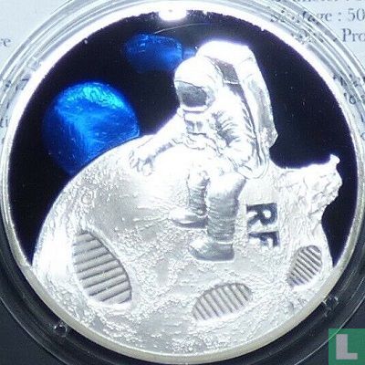 Frankrijk 10 euro 2019 (PROOF) "50 years First steps on the moon" - Afbeelding 2