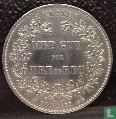 Danemark 2 kroner 1888 - Image 2