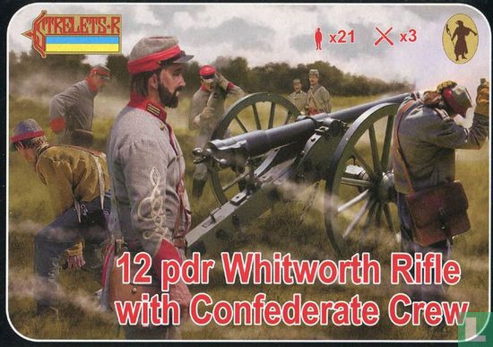12 pdr Whitworth Rifle with Confederate Crew - Image 1