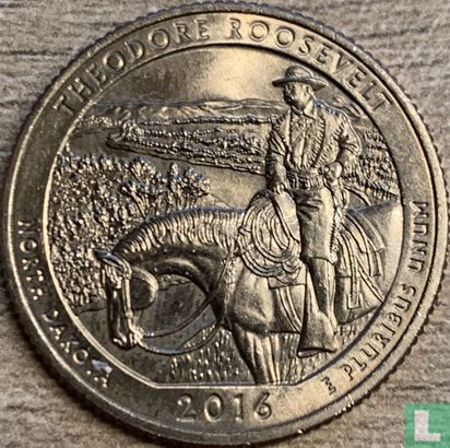 United States ¼ dollar 2016 (S) "Theodore Roosevelt national park - North Dakota" - Image 1