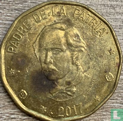 Dominicaanse Republiek 1 peso 2017 - Afbeelding 1
