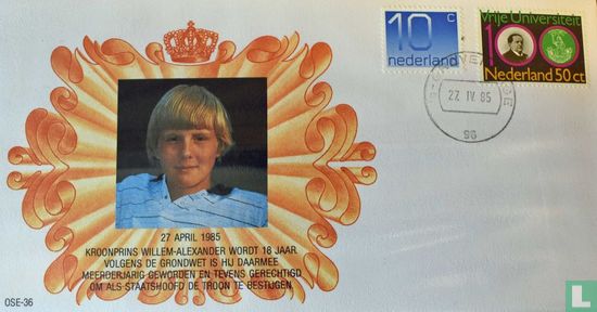 Willem-Alexander 18 years old