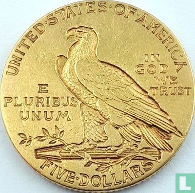 États-Unis 5 dollars 1910 (sans lettre) - Image 2