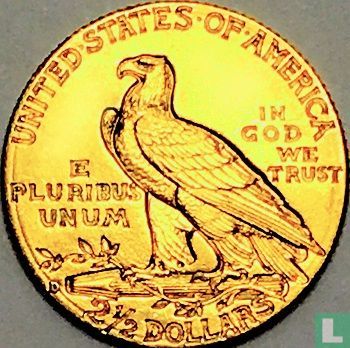 United States 2½ dollars 1914 (D) - Image 2