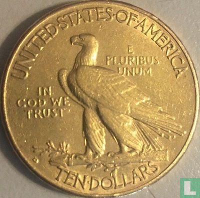 Verenigde Staten 10 dollars 1908 (met IN GOD WE TRUST - D) - Afbeelding 2