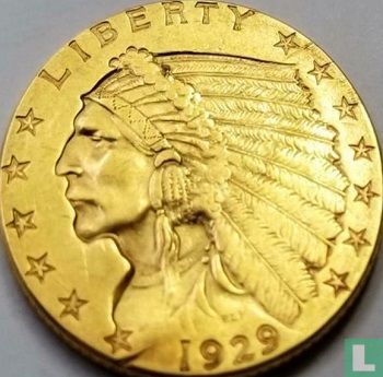 Verenigde Staten 2½ dollars 1929 - Afbeelding 1
