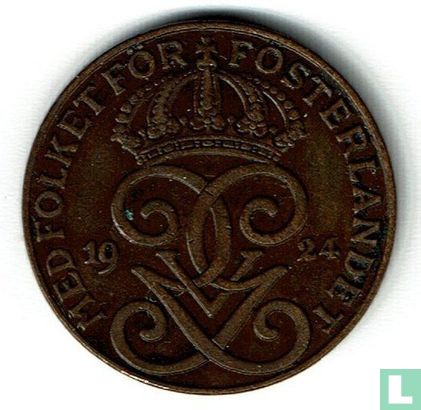 Suède 2 öre 1924 - Image 1
