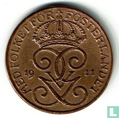 Zweden 1 öre 1911 - Afbeelding 1