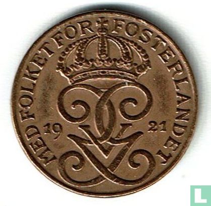 Suède 1 öre 1921 - Image 1