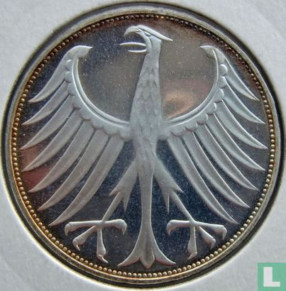 Germany 5 mark 1974 (PROOF - G) - Image 2