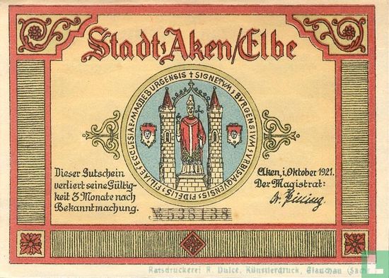 Aachen a/d Elbe, Stadt 50 Pfennig (2) 1921 - Image 1