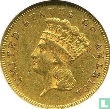 United States 3 dollars 1855 (without S) - Image 2