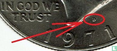 États-Unis 1 dollar 1971 (D) - Image 3