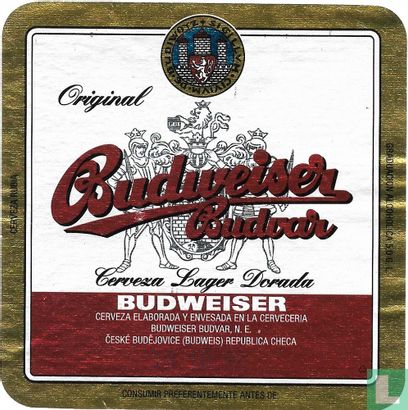 Budweiser Budvar 50cl (Export) - Afbeelding 1