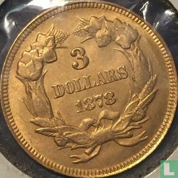 United States 3 dollars 1878 - Image 1