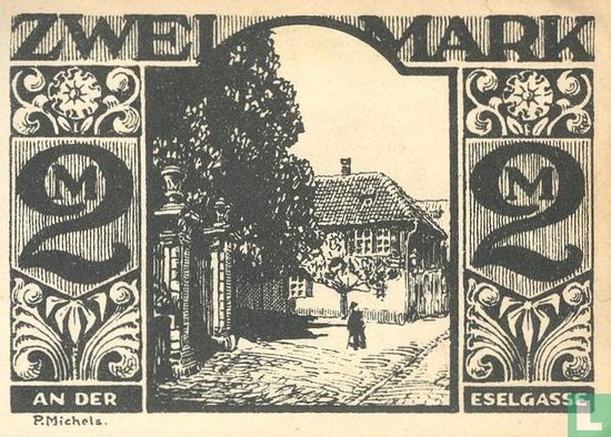 Paderborn, Stadtsparkasse - 2 Mark 1921 - Afbeelding 2