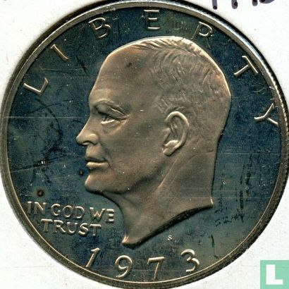 États-Unis 1 dollar 1973 (BE - cuivre recouvert de cuivre-nickel) - Image 1
