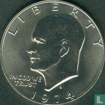 United States 1 dollar 1974 (S) - Image 1