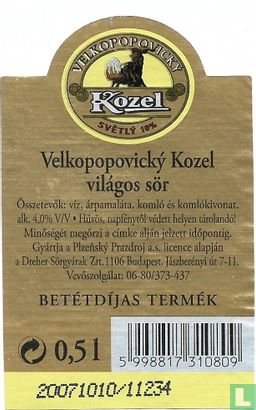 Velkopopovicky Kozel Svetly - Afbeelding 2
